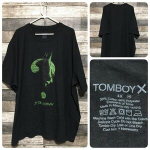Tomboy X Batman T Shirt Men’s 4XL Black Green Crewneck “To The Batman”